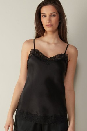 Intimissimi Blonder and Silk Top Sort | DKJBT27749